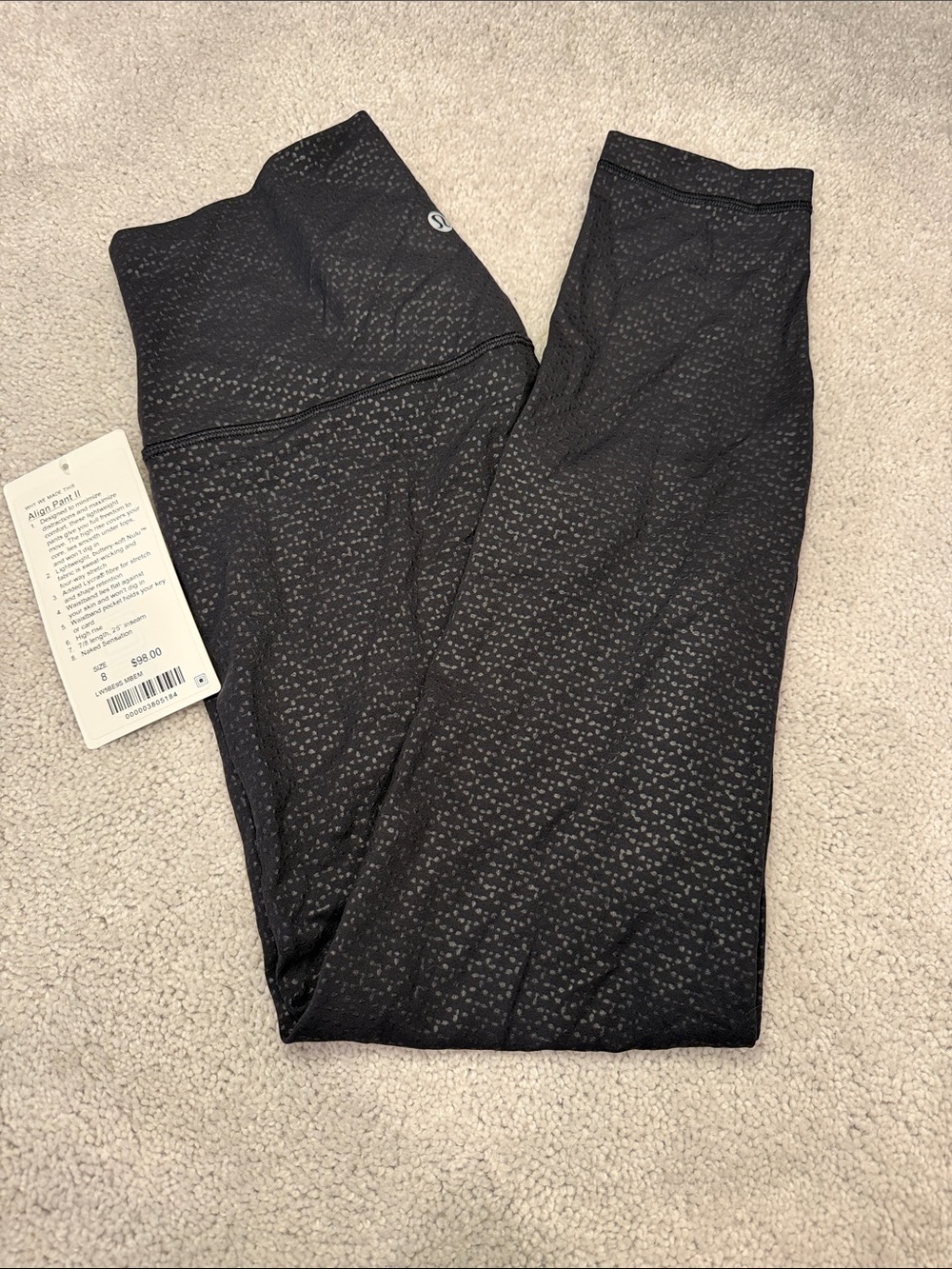 lululemon athletica Black Patterned align leggings